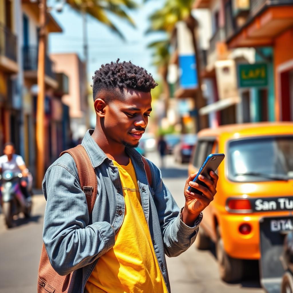 Rider booking a taxi on the iSafeDrive app